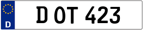 Trailer License Plate